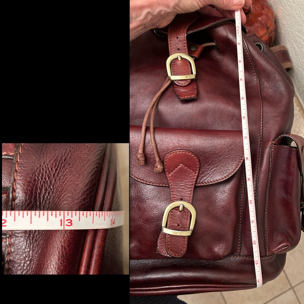 Old Angler Leather Backpack - Picture 14 of 15